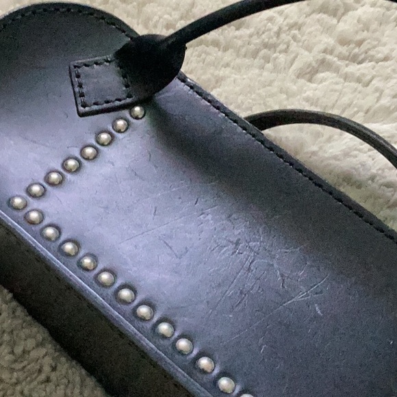 Comme des Garçons Y2K Black Studded Leather Handbag - Picture 5 of 9
